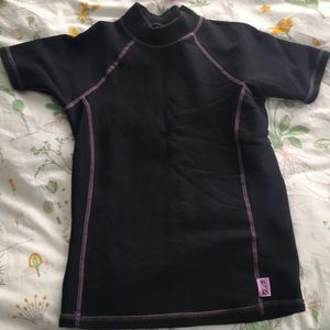 Fleece lined t shirt